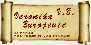 Veronika Burojević vizit kartica